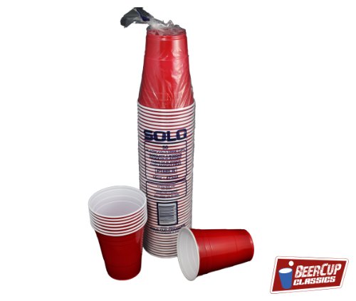 Rote Becher, Red Solo Cups 16 oz. 473 ml rot 50 Stück