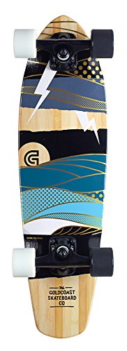 Goldcoast Salvo Complete Cruiser Skateboard, Braun, Einheitsgröße