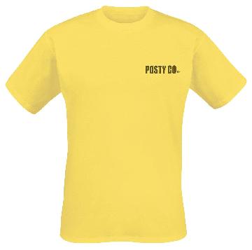 Post Co Männer T-Shirt gelb