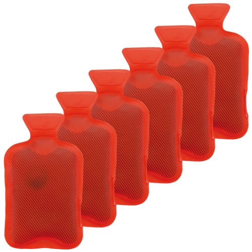 Taschenwärmer 6er Set Handwärmer Heizpad Firebag - Wärmflaschen in rot