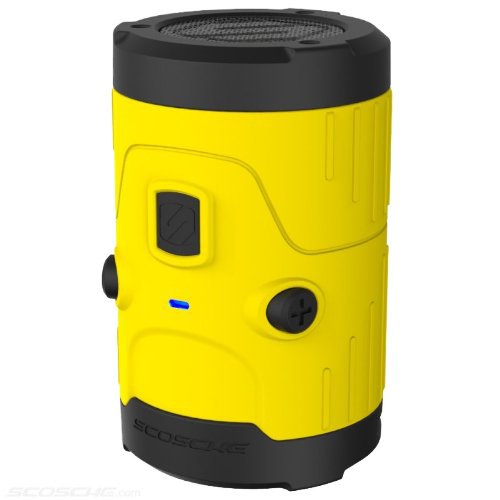 Scosche BTH20Y boomBOTTLE H2O wasserdichte wireless Lautsprecher (3,5mm Klinke, v4.0 Bluetooth, 5 Watt) gelb